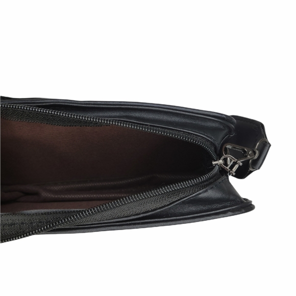 Slogan Detail Bag With Striped Strap - Picture 3 of 5